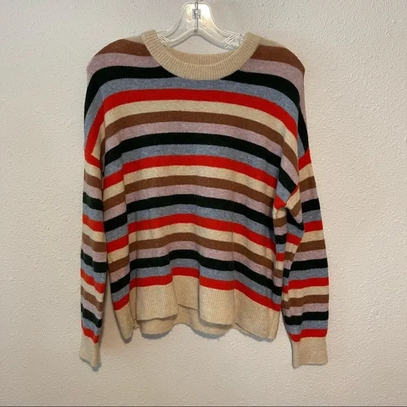 Madewell Striped James Pullover Sweater S - Picture 4 of 9